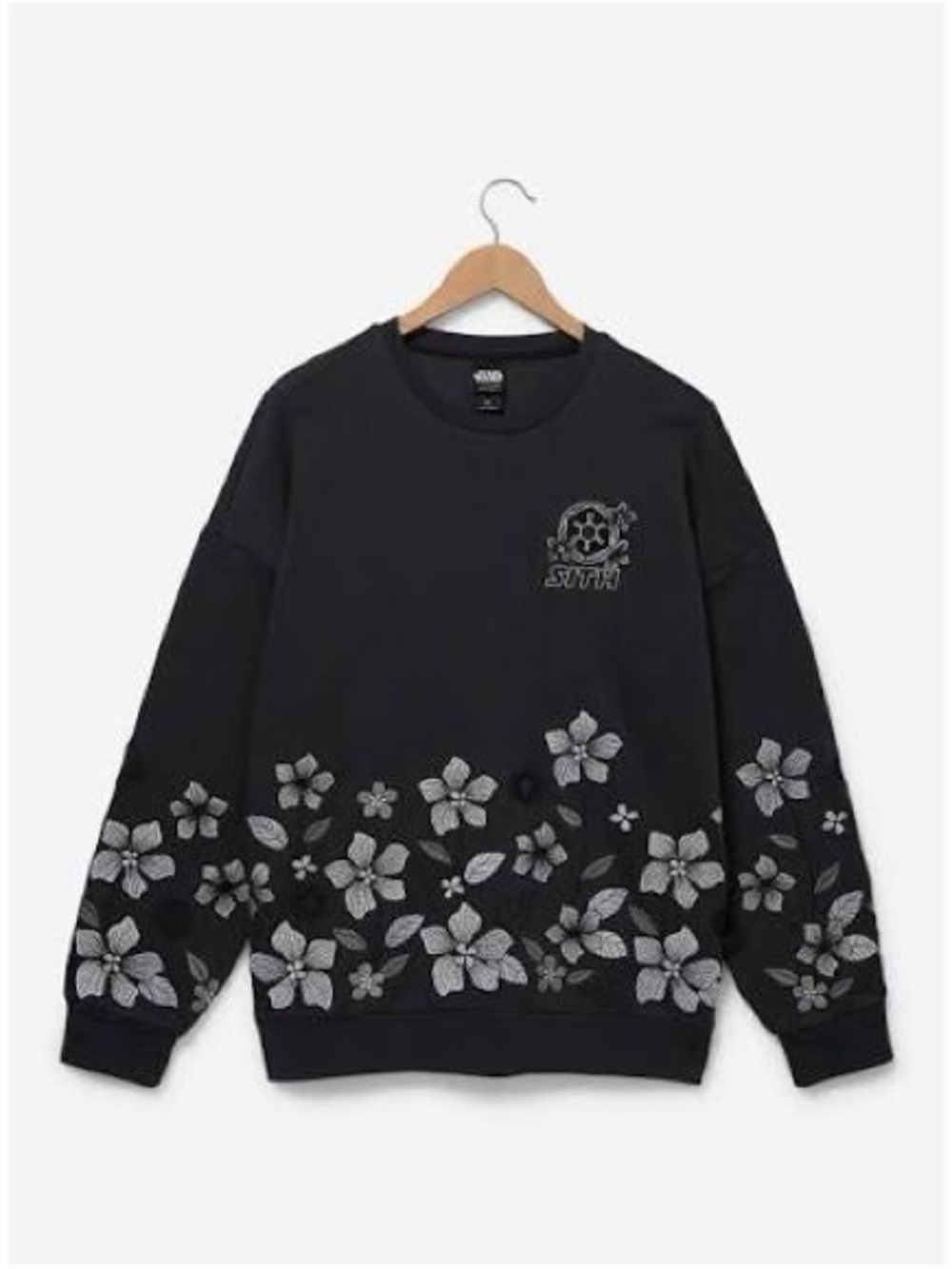 Our Universe Star Wars Sith Floral Embroidered Sweatshirt